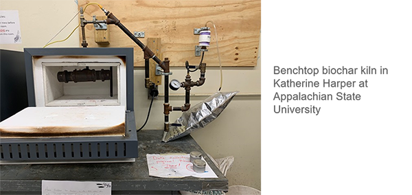 Benchtop Biochar Kiln, Katherine Harper Hall at Appalachian State University