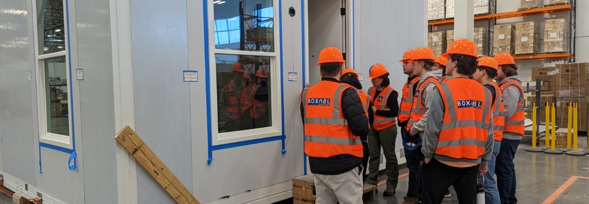 Tour at Elon Musk's Boxable Homes Factory