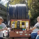 Student set up microhydro system
