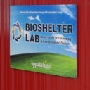 bioshelter lab sign