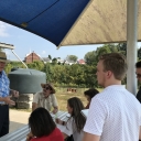 Students meeting with David Horn, Chief Volunteer Officer at Unity Park and Community Gardens